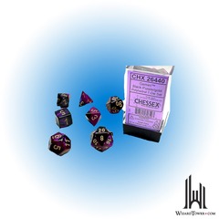 Gemini - Polyhedral 7-Die Set - Black-Purple / Gold